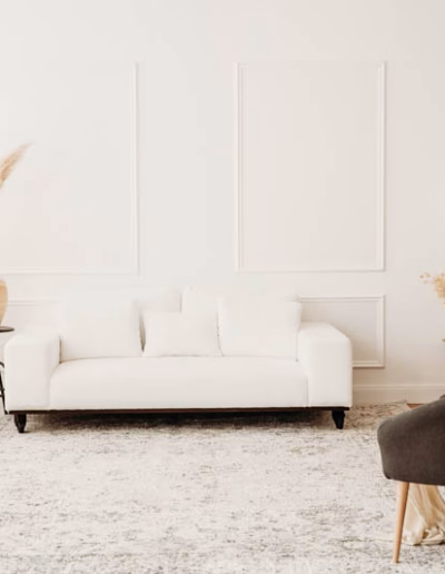 Boudoir Studio Graz - Weiß clean Ecke mit Sofa